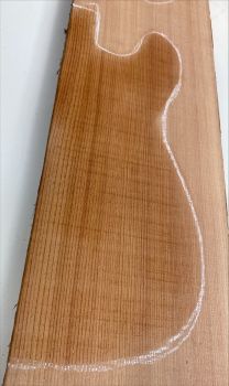 Body Western Red Cedar, 2-pcs grainmatched,  Unique Piece #053